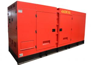 China Copy stamford genset silent generator set noise 78dB 7 meters 400KVA 440KVA on sale