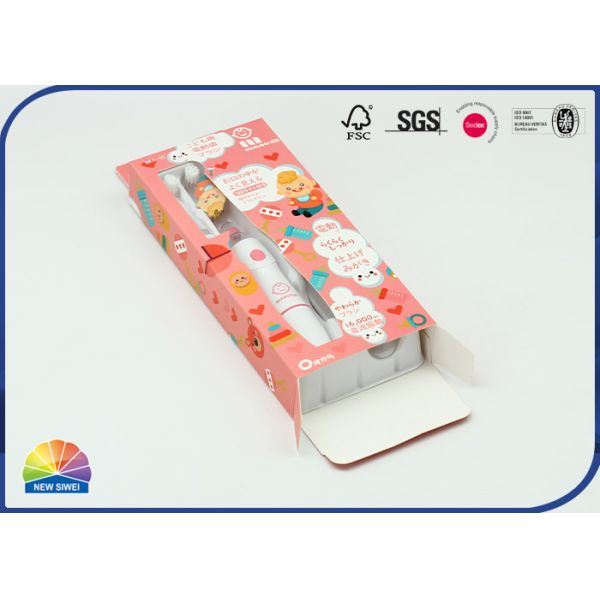 Toothbrush Packaging Folding Retail Hanging Box Biodegradable