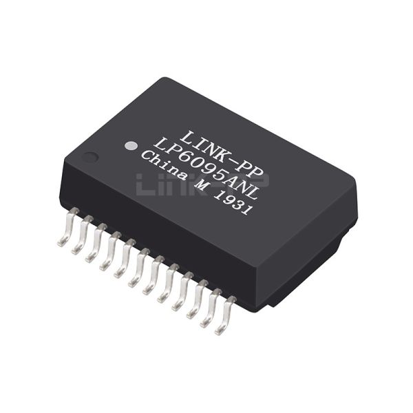 Quality LP6095ANL Single Port 1000 BASE-T PoE+ Lan Transformer Modules 24 Pin SMD for sale