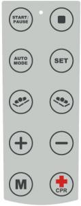 China 10 Button Metal Dome Keypad Membrane Switch Touch Panel With Clear Window on sale