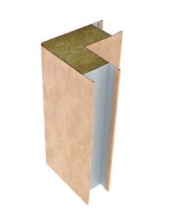 China Mineral Wool Honeycomb Insulated Sandwich Panel Wall Cladding 500mm on sale