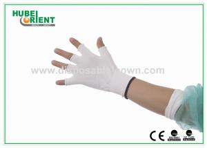  100% Soft Nylon Disposable Half Gloves For Women Anti Vibration Manufactures