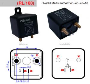  100A 12V EXTRA HEAVY DUTY MAKE AND BREAK [100A_Relay_12V] Manufactures