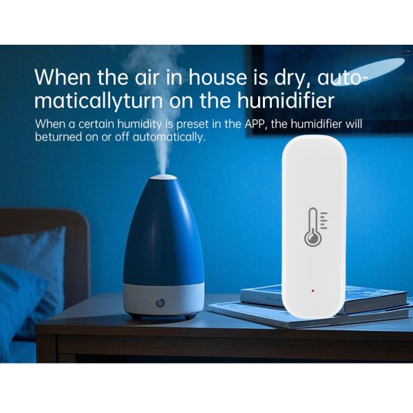Tuya ZigBee Smart Indoor Outdoor Thermometer Hygrometer Bluetooth Sensor Moldproof