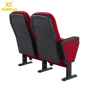 ISO14001 Padded Upholstery Folding Auditorium Lecture Hall Seating With PP Shell