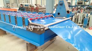  Double cylinda control Roofing Sheet Roll Forming Machine with double chains transmisson Manufactures