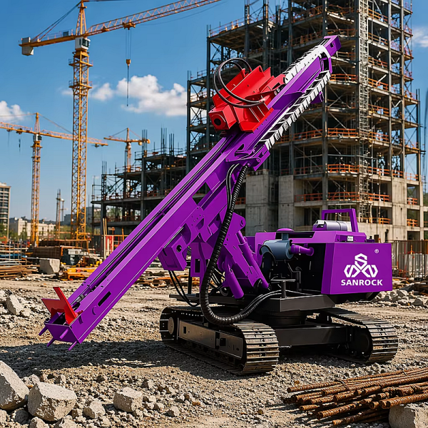 Hydraulic Pile Driver Machine Precise Depth Building Foundation Pile Drilling Rig Anchor Crawler Pile Driver