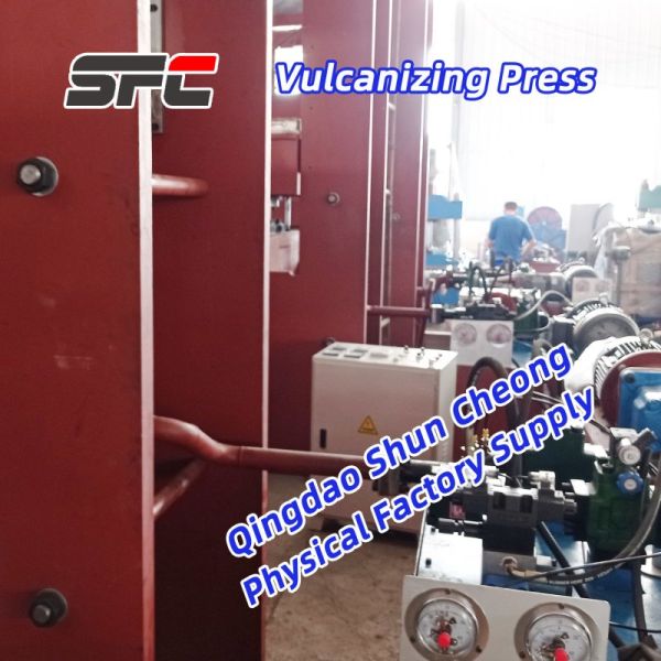 PLC Control Frame-type Plate Rubber Vulcanizing Machine with Customized Cylinder Stroke and 0-100MPa Pressure Range