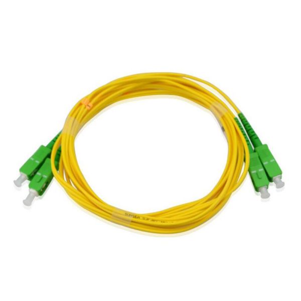 SM Duplex Fiber Optic Patch Cable , SC / APC Connector PVC Cable