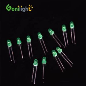 Fixed LED Light Emitting Diode GREEN F3 LEDs Diode with Max. Reverse Voltage of
