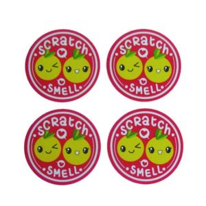 Custom Fragrant Adhesive Stickers Scratch And Sniff With Scent Promotional