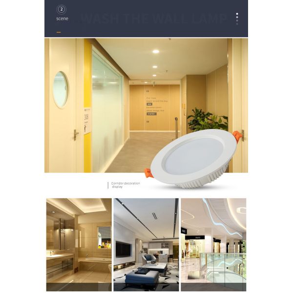 Ceiling Recessed IP44 Slim LED Panel Lights Residential
