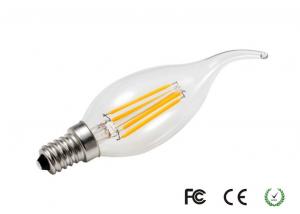  E14 4W LED Filament Candle Bulb , Tailed CE / RoH / FCC Approved Led Light Bulb Manufactures