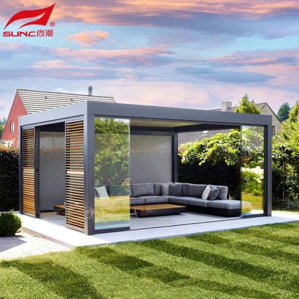 Quality Smart Aluminum Pergola With Remote Control And Home Integration for sale