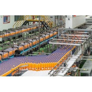 Automatic Plastic Belt Juice Processing Line / Fruit Juice Processing Line for