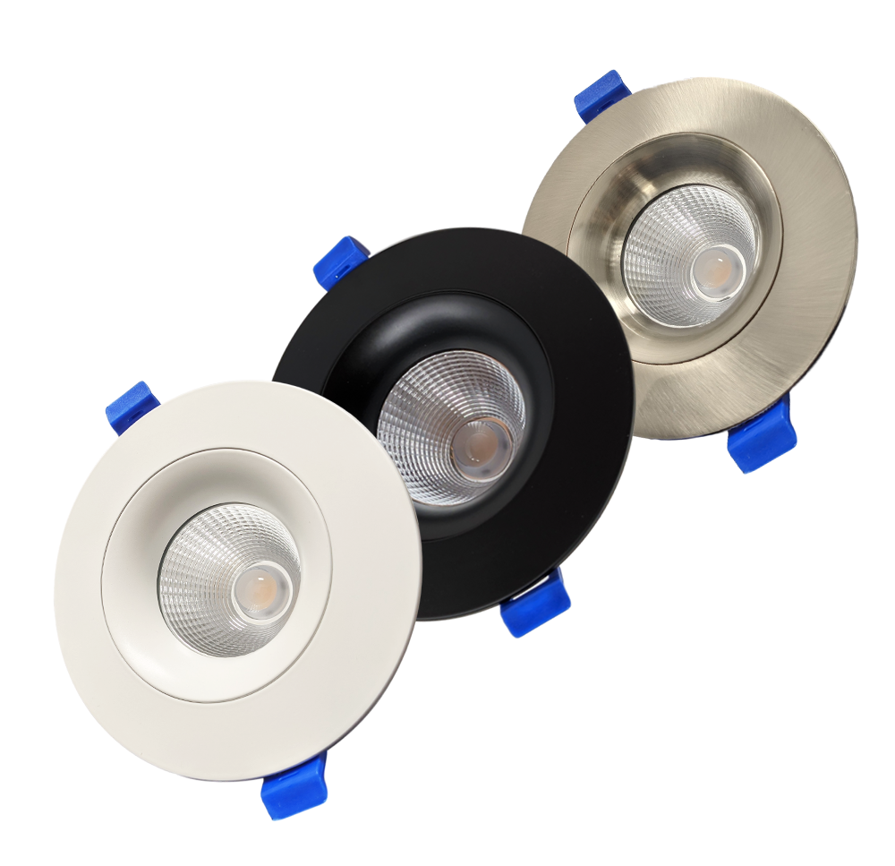 White Gimbal 12w Dimmable Led Downlights 4inch 60Hz Frequency