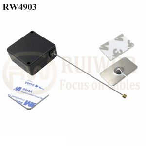 RW4903 Square Ratcheting Retractable Tether Plus Stop Function Plus Rectangular