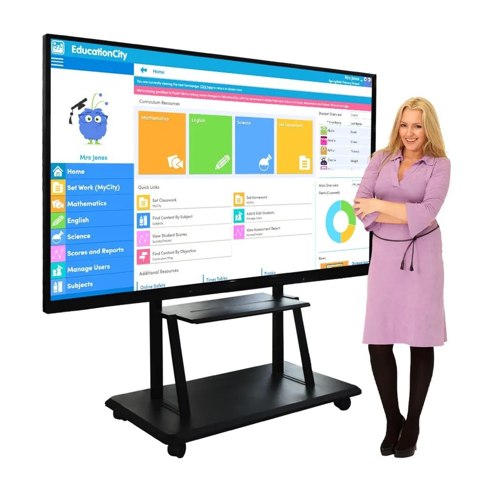  110 Inch Digital Interactive Whiteboard Intelligent Panel With Electromagnetic Pen Manufactures