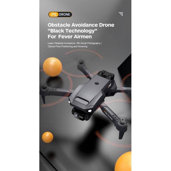 Control Type P8 Drone Dual Esc 4k Hd Camera Foldable Rc Remote Control Quadcopter Photography Wifi Fpv Mini Drones Boy Gifts Toys Vs F189