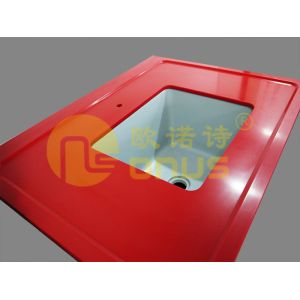 Rectangular drop in sinks epoxy resin customized color sink for laboratory