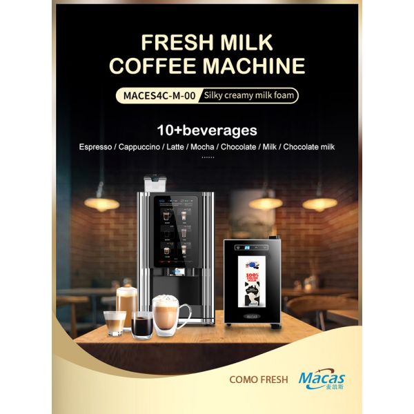 Quality Automatically Commercial Fresh Milk Coffee Vending Machine with Multi-Function for sale