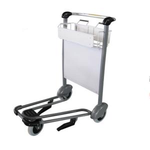  Polished Airport Luggage Trolley Carts Hand Brake Airport Baggage Cart Manufactures