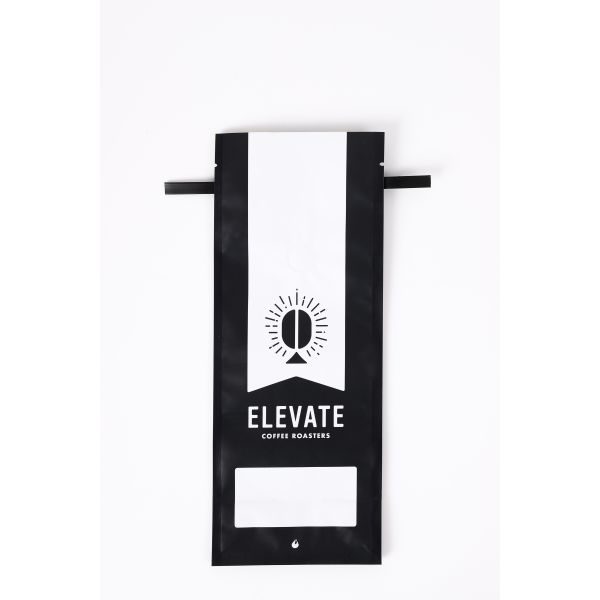 customized LOGO Black Box Bottom Packaging For Coffee Beans With Tin Tie