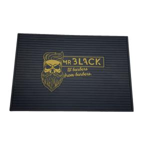  2019 customs color and logo hair salon PVC Rubber table mat for hair barber tools Manufactures