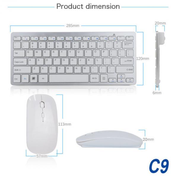 2.4G Wireless Keyboard Mouse Set , Stylish Keyboard And Mouse Combo