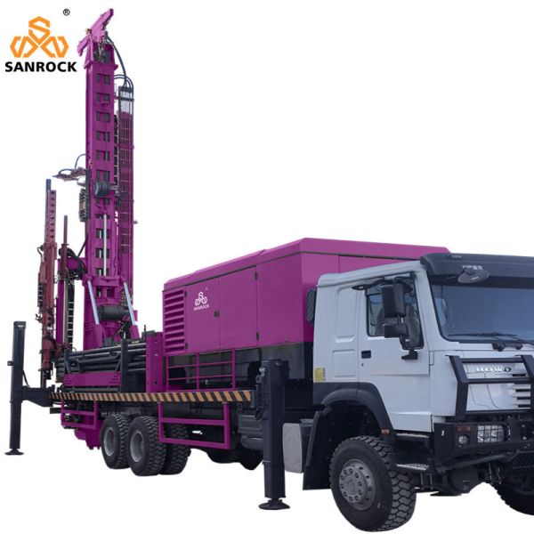 Truck Mounted Reverse Circulation Drilling Machine High Drilling Efficiency Exploration RC Drilling Rig