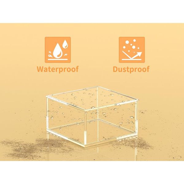 Acrylic Box With Lid, Clear Cube Display Case, Multi-Purpose Box Square Container For Holding Staples, Highlighters, Adhesive Tape, Paper Clips,