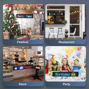 App Controlled Indoor LED Digital Signage for Custom Text and Pattern Animation