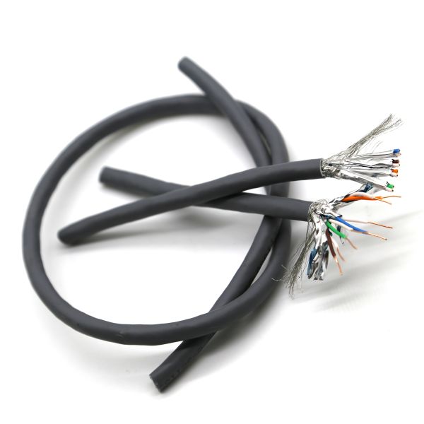 23AWG 4 Pair Flexible Network Cable Solid Copper S/FTP Cat7 305m 1000 FT