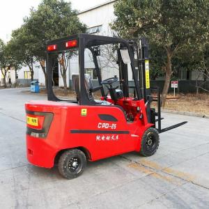 China 60V 4x4 Powered Forklift Fork-lift Truck 2.5T Full Electric Pallet Stacker Forklift on sale