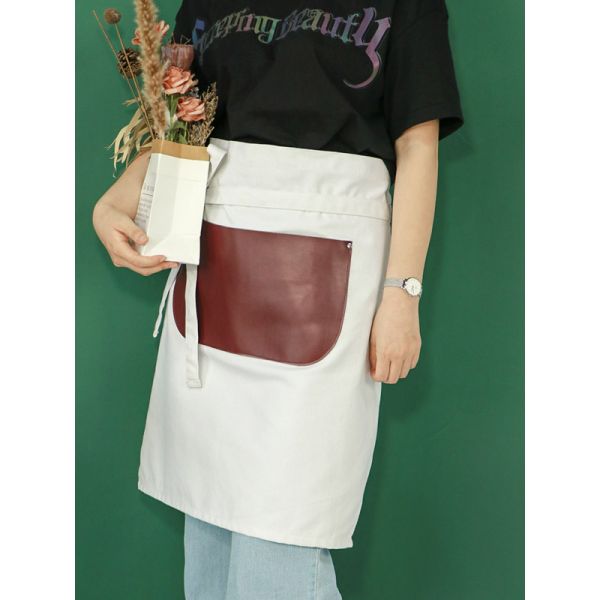 White Long Half Length Sets Personalised Kitchen Apron