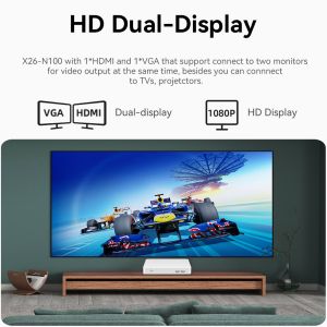 Intel N100 N5095 Mini PC With Single LAN And DDR4 16G RAM Support Dual Screen