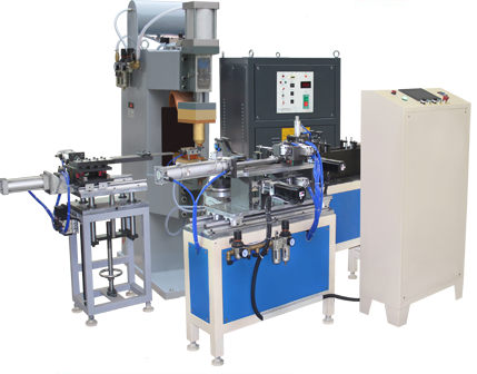 Full Automatic Glass Lid Stainless Steel Strip Welding Machine with Automatic Loading