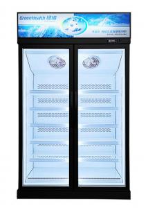  Cold Chian Glass Door Freezer Display Cabinet Electronic Thermostat Control Manufactures