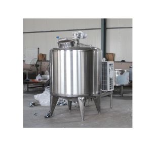 Compressor cooling milk pasteurizer tank for milk / pasteurizing machine and
