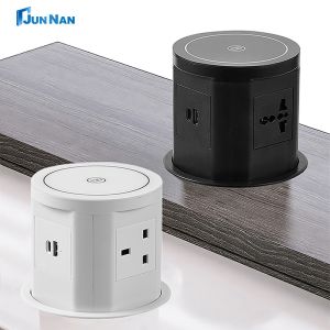 Multi-function power socket with wireless charger