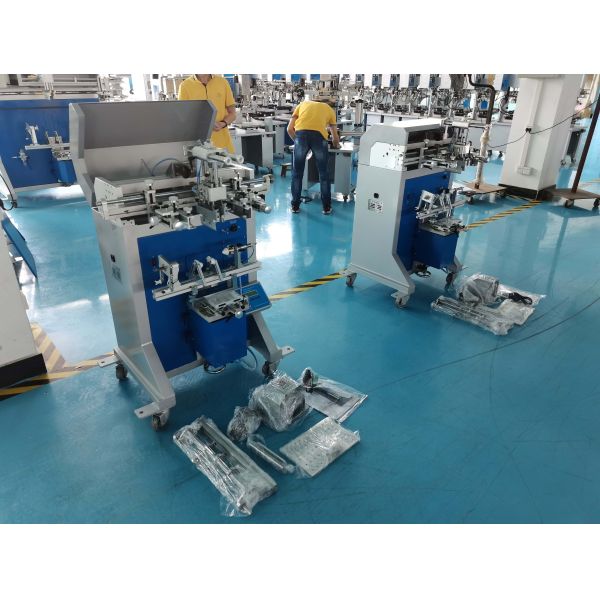 Multi-Functional Semi-Automatic Screen Printing Machine for Cylindrical Printing with UV Drying