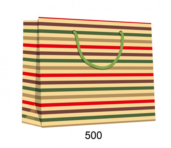 Custom Design Printed Shopping Kraft paper bag