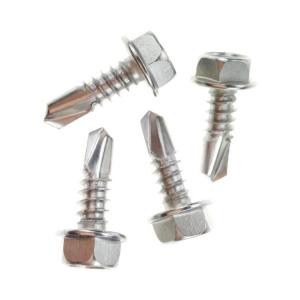  Thread Washer Head Self Drilling Screw Stailess Steel External Hex Drive Manufactures