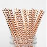 Buy cheap Colorful Gold Stamping Wave Pattern Decorative Paper Drinking Straws Customized from wholesalers