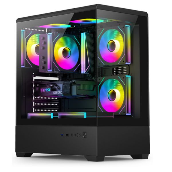 Full-size Compatible Architecture Supporting E-ATX/ATX Motherboards 330mm Graphics Cards 240mm Top-mounted Water-cooling Grid Computer Case