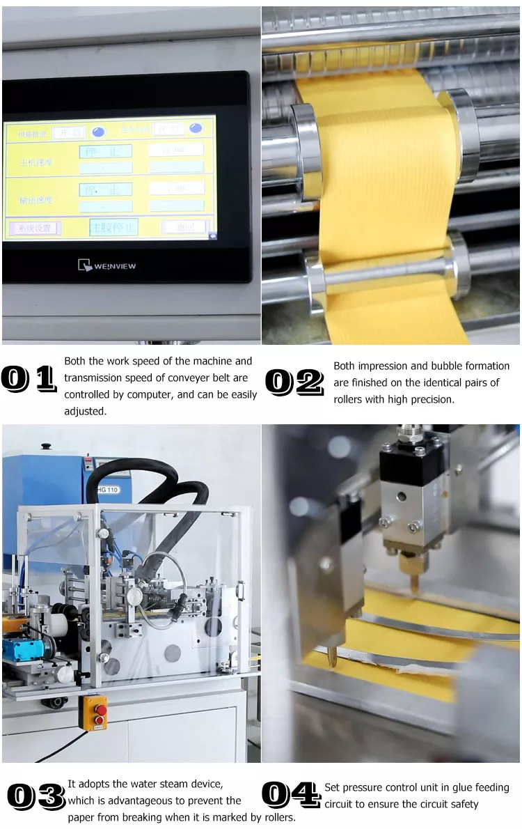 PLPG-350 Auto Filter Origami Machine Automatic 0.6Mpa