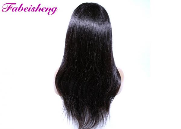 Quality Indian Human Hair No Shedding Full Lace Wigs Natural Straight 10A Grade for sale