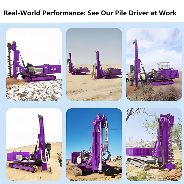 Hydraulic Pile Driver Machine Precise Depth Building Foundation Pile Drilling Rig Anchor Crawler Pile Driver
