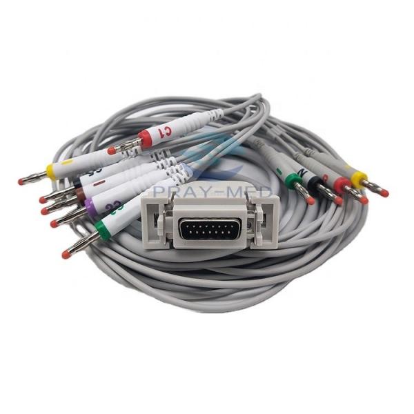 Quality Siemens / Hellige 10 Lead EKG Cable with banana 4.0 3.6m AHA/IEC for sale