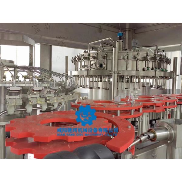 Stainless Steel Touch Screen Bottles Fill Seal Machine Safety Features Roller Sealing Technology